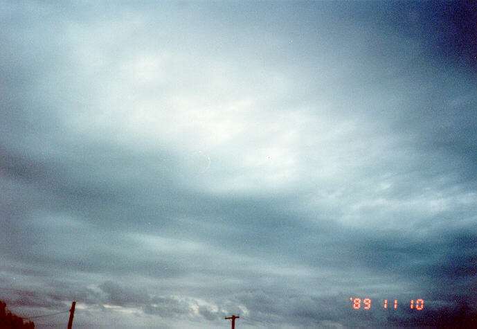 stratocumulus stratocumulus_cloud : Schofields, NSW   10 November 1989