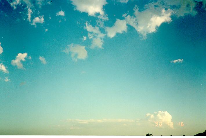 cumulus congestus : Schofields, NSW   16 November 1990