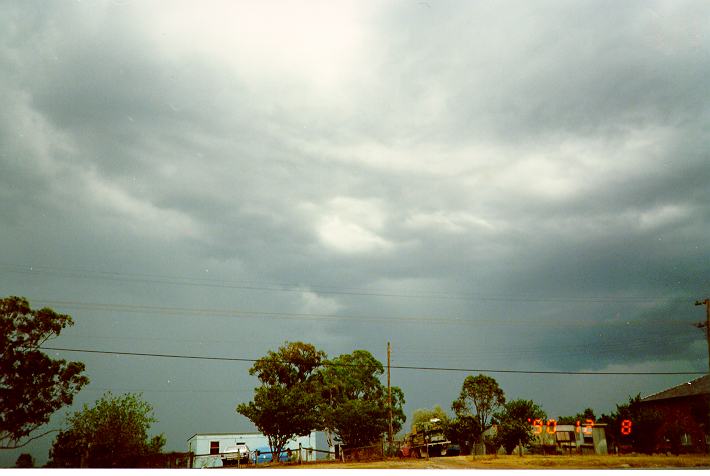 cumulonimbus thunderstorm_base : Schofields, NSW   8 December 1990