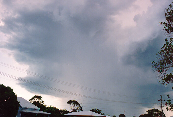 cumulonimbus thunderstorm_base : Ballina, NSW   28 December 1992