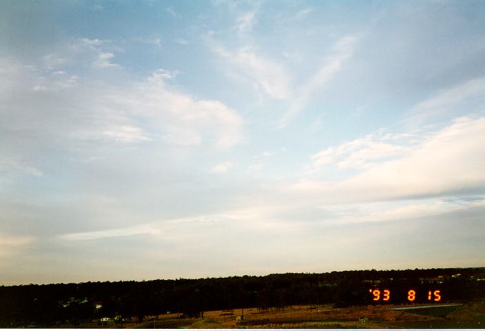 cirrus cirrus_cloud : Schofields, NSW   15 August 1993