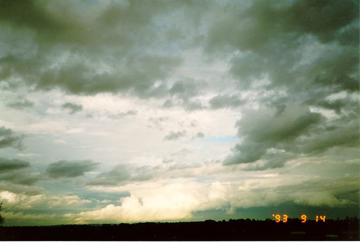 altostratus altostratus_cloud :  Schofields, NSW   14 September 1993