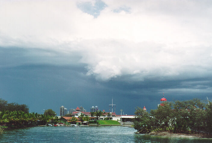 cumulonimbus thunderstorm_base : Gold Coast, QLD   5 October 1993