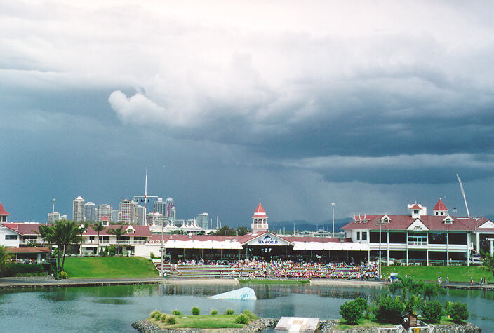 cumulonimbus thunderstorm_base : Gold Coast, QLD   5 October 1993