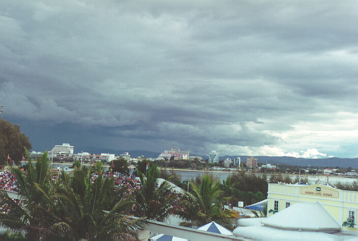 cumulonimbus thunderstorm_base : Gold Coast, QLD   5 October 1993