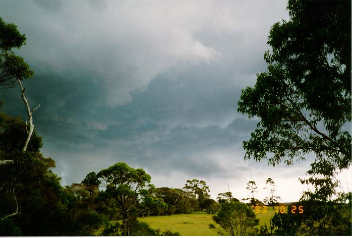 cumulonimbus thunderstorm_base : Wyee, NSW   25 October 1993