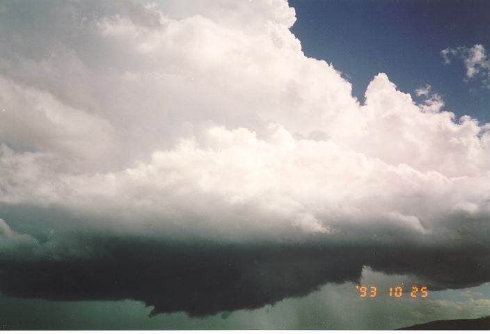 cumulonimbus thunderstorm_base : F3 Gosford, NSW   25 October 1993