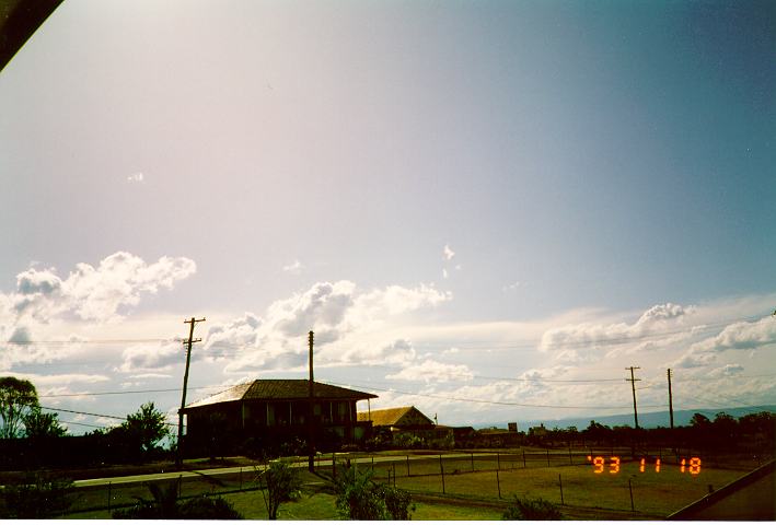 cirrostratus cirrostratus_cloud : Schofields, NSW   18 November 1993