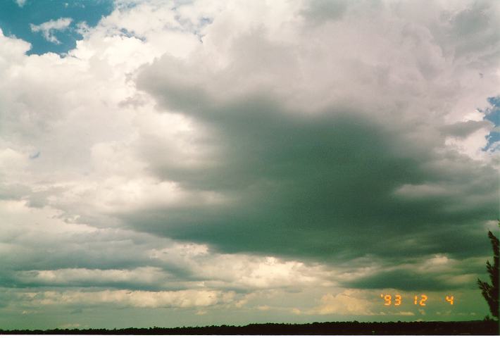 thunderstorm cumulonimbus_calvus : Schofields, NSW   4 December 1993