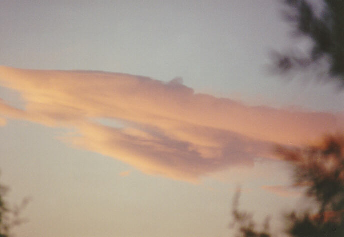 altocumulus lenticularis : Oakhurst, NSW   18 September 1994