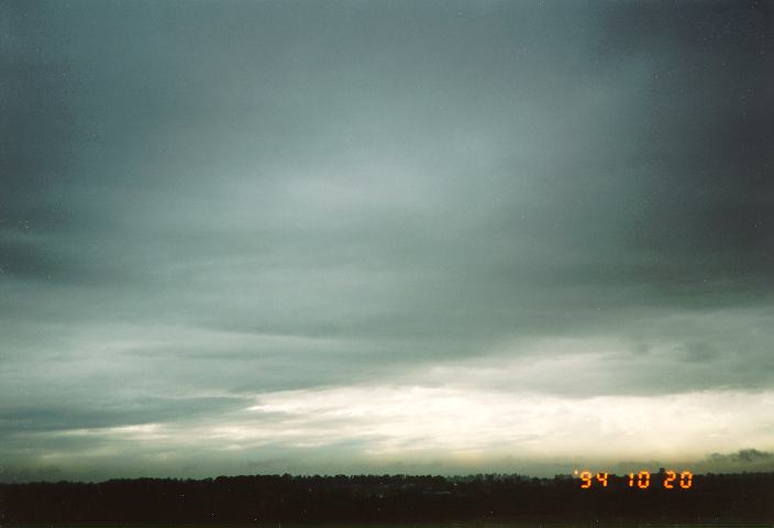 nimbostratus nimbostratus_cloud : Schofields, NSW   20 October 1994