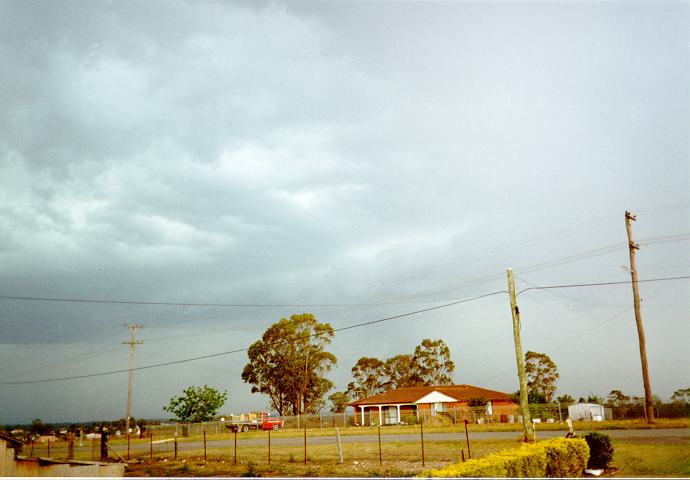 cumulonimbus thunderstorm_base : Schofields, NSW   20 November 1994