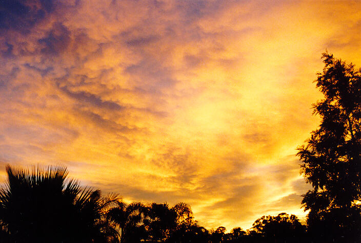 sunset sunset_pictures : Oakhurst, NSW   6 January 1995