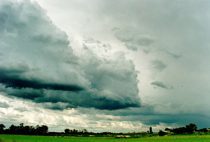cumulonimbus thunderstorm_base : Richmond, NSW   29 January 1995