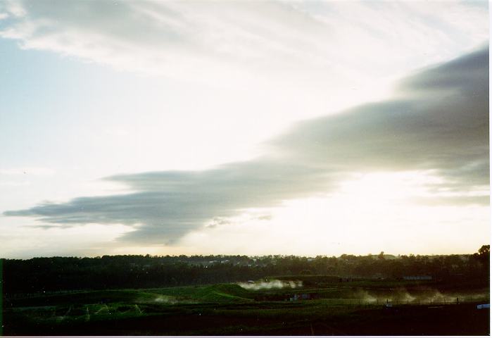 stratocumulus lenticularis : Schofields, NSW   31 January 1995