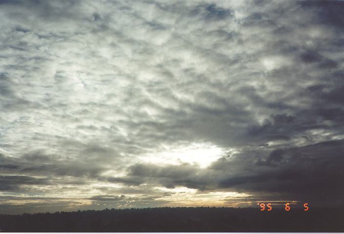 stratocumulus stratocumulus_cloud : Schofields, NSW   5 June 1995