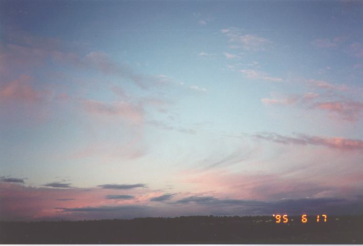 altostratus altostratus_cloud : Schofields, NSW   17 June 1995