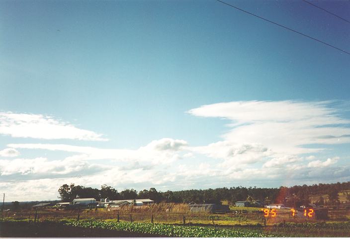 altocumulus lenticularis : Schofields, NSW   12 July 1995