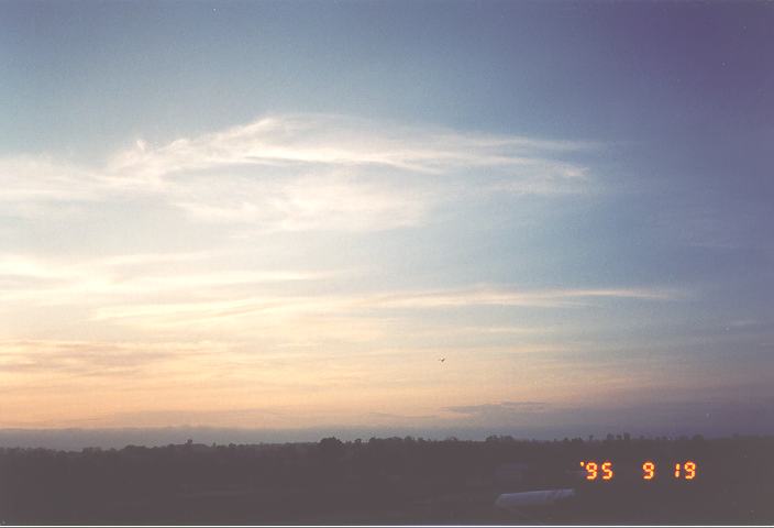 sunrise sunrise_pictures : Schofields, NSW   19 September 1995