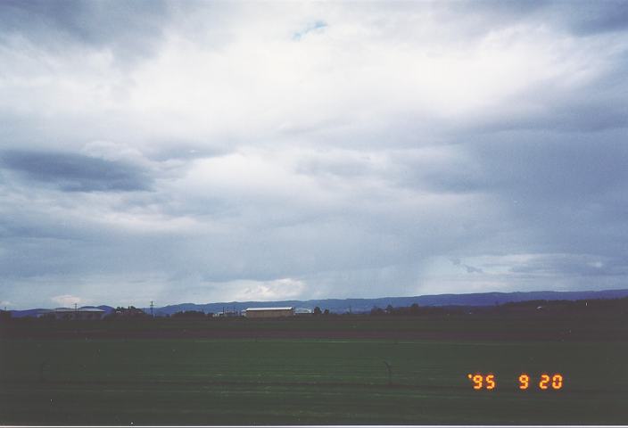 raincascade precipitation_cascade : Schofields, NSW   20 September 1995