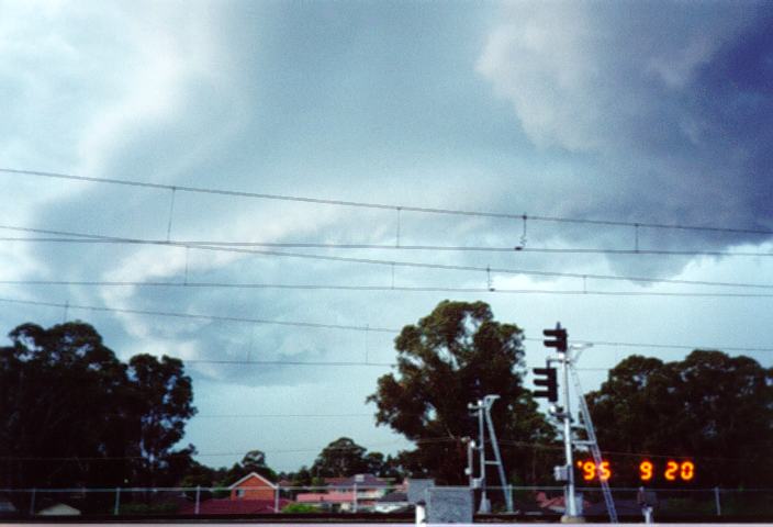 cumulonimbus thunderstorm_base : Mt Druitt, NSW   20 September 1995