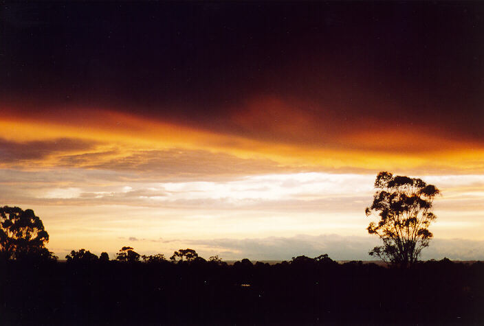 sunset sunset_pictures : Schofields, NSW   20 September 1995