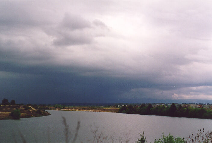 cumulonimbus thunderstorm_base : Freemans Reach, NSW   24 September 1995