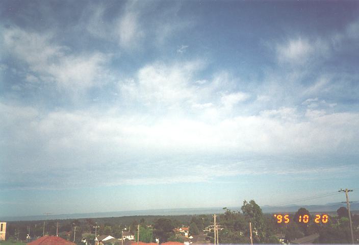 altostratus altostratus_cloud : Riverstone, NSW   20 October 1995