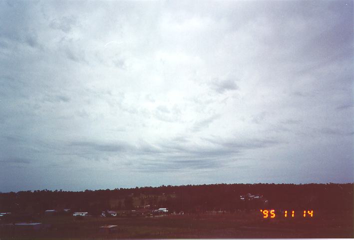 altocumulus lenticularis : Schofields, NSW   14 November 1995