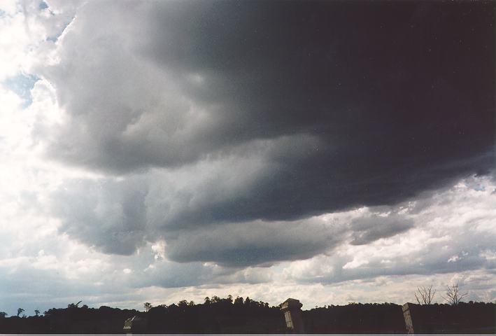 cumulonimbus thunderstorm_base : Cobbity, NSW   18 November 1995