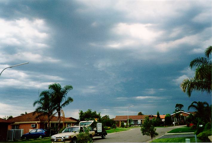 cumulonimbus thunderstorm_base : Oakhurst, NSW   28 November 1995