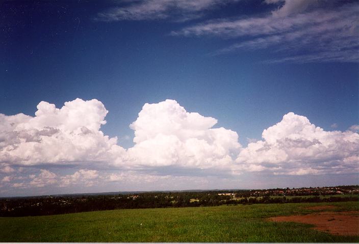 thunderstorm cumulonimbus_calvus : Rooty Hill, NSW   18 December 1995