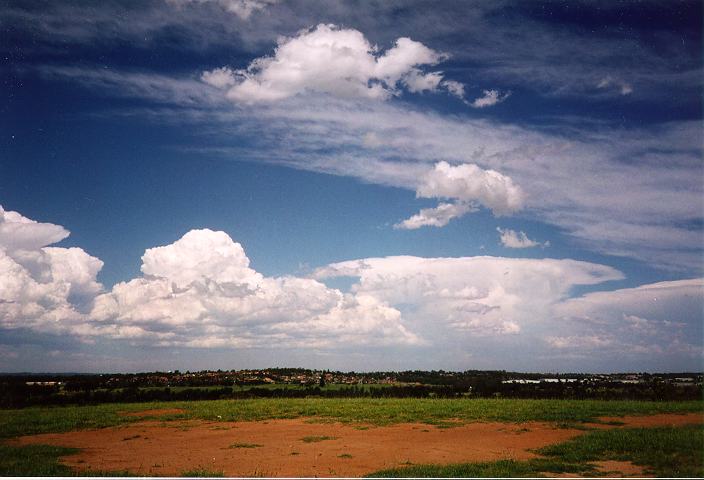 thunderstorm cumulonimbus_incus : Rooty Hill, NSW   18 December 1995