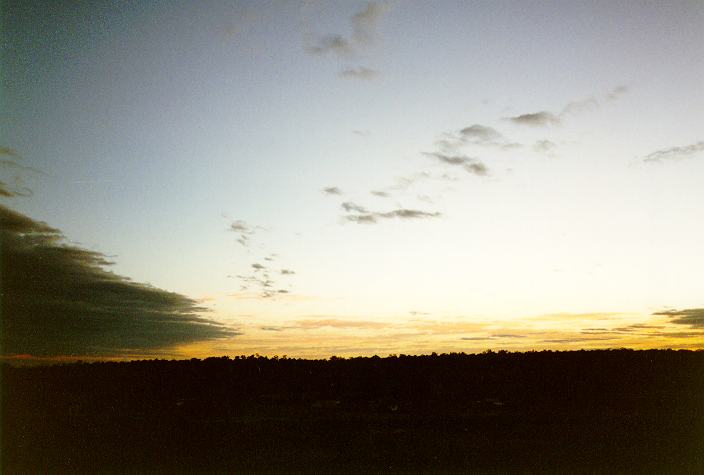 stratocumulus lenticularis : Schofields, NSW   19 July 1996