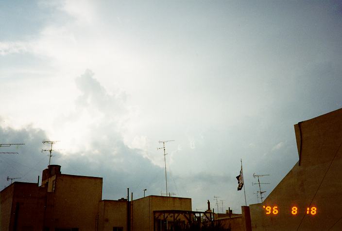 cumulus mediocris : Malta   18 August 1996