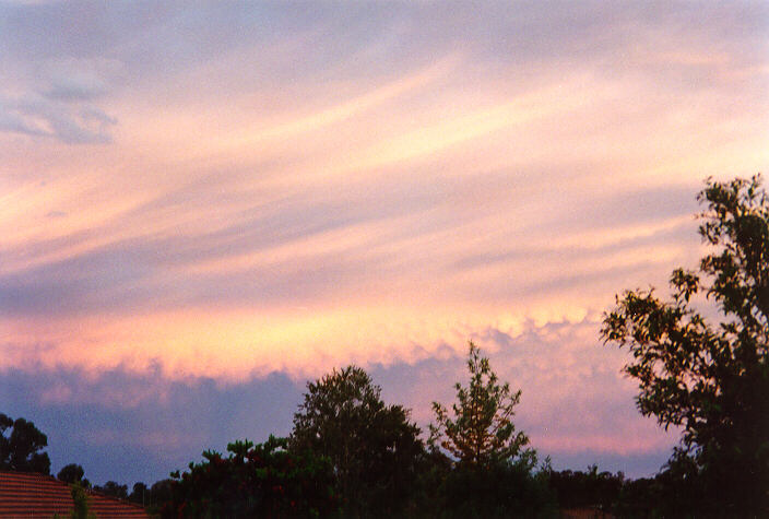 sunset sunset_pictures : Oakhurst, NSW   18 October 1996