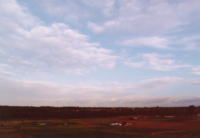 stratocumulus stratocumulus_cloud : Schofields, NSW   10 December 1996