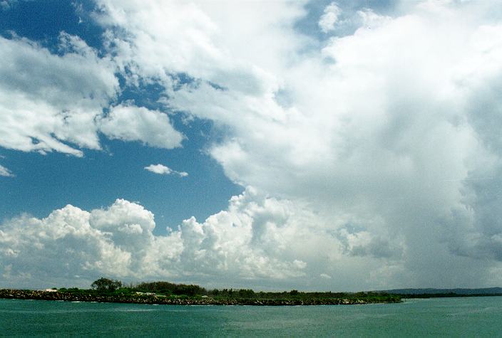 cumulus congestus : Ballina, NSW   31 December 1996