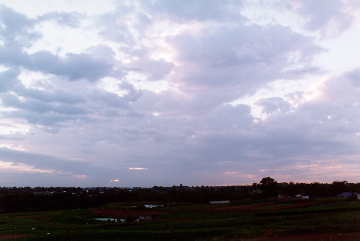 altocumulus castellanus : Schofields, NSW   27 February 1997