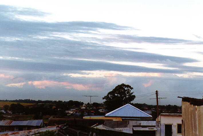 altocumulus lenticularis : Schofields, NSW   7 April 1997