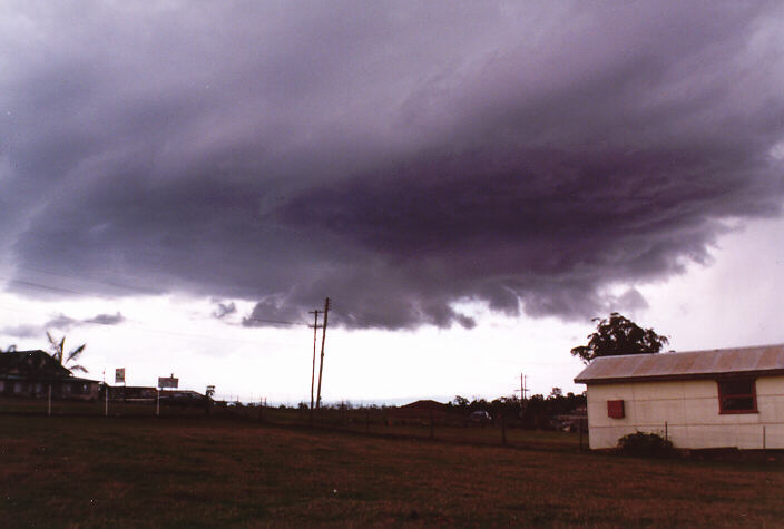 cumulonimbus thunderstorm_base : Schofields, NSW   20 September 1997