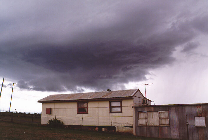 cumulonimbus thunderstorm_base : Schofields, NSW   20 September 1997