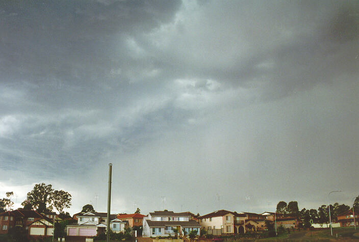 raincascade precipitation_cascade : Glenmore Park, NSW   27 October 1997