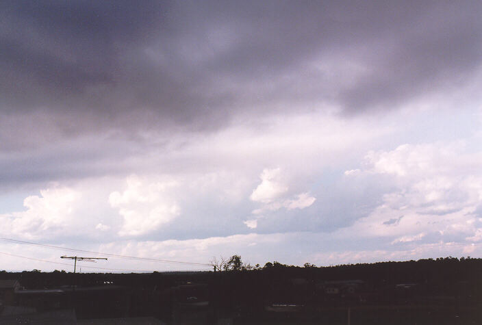 thunderstorm cumulonimbus_calvus : Schofields, NSW   15 November 1997