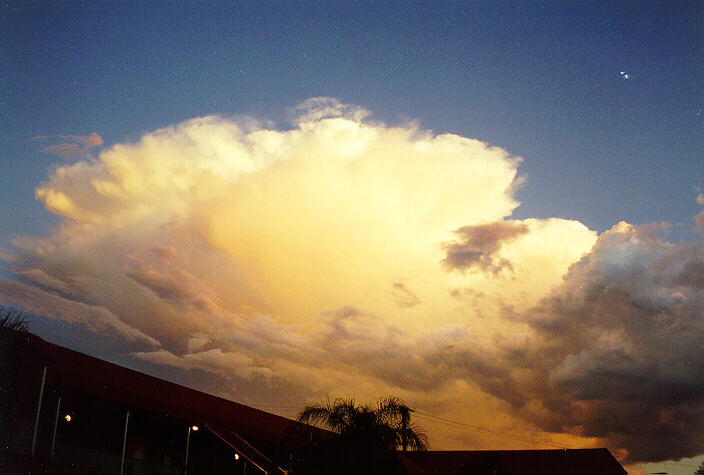 thunderstorm cumulonimbus_incus : Tamworth, NSW   22 December 1997