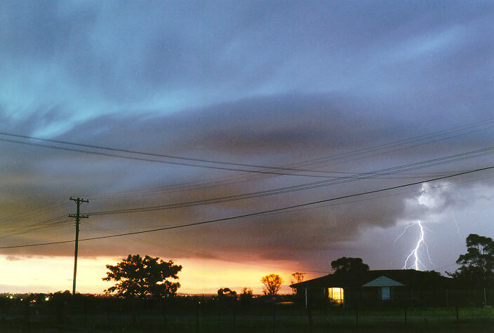 sunset sunset_pictures : Schofields, NSW   4 February 1998