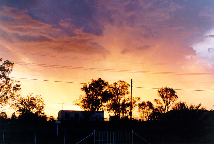 sunset sunset_pictures : Schofields, NSW   15 February 1998