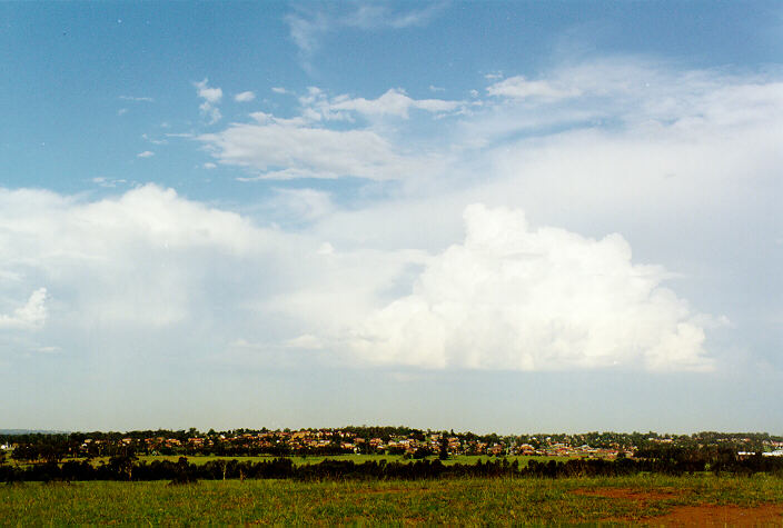 thunderstorm cumulonimbus_incus : Rooty Hill, NSW   15 February 1998