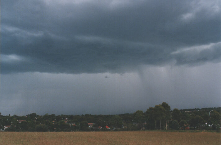 raincascade precipitation_cascade : Rooty Hill, NSW   26 October 1998