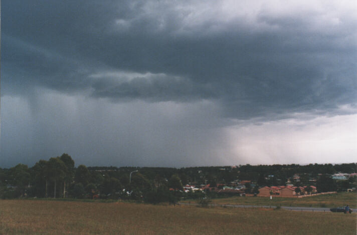 raincascade precipitation_cascade : Rooty Hill, NSW   26 October 1998